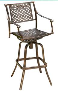 lot 75767 image: Sebastian Cast Aluminum Barstool by Chri