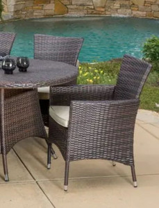 lot 75827 image: Pair of Dana Outdoor Wicker Chairs