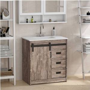 lot 75846 image: Barn Door Vanity Fufu and Gaga