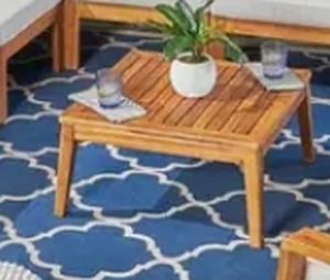 lot 75825 image: AcaciaWick Loft Outdoor Patio Table