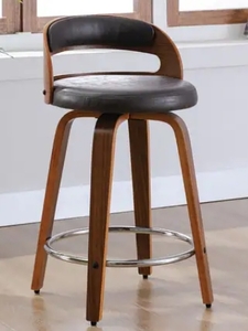 lot 75834 image: Kotter Home Barrel Swivel Counter Stool
