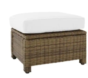 lot 75831 image: Outdoor Wicker Ottoman CO7126-WB