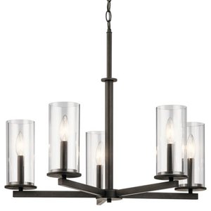 lot 50168 image: Kichler 43999 Crosby 5 Light 26 Wide Chandelier
