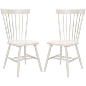 lot 50182 image: Safavieh Joslyn Dining Side 1 Chairs - Light Gray - Set of 2