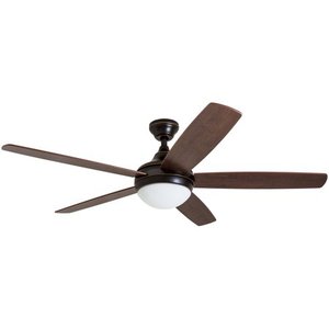 lot 50183 image: Prominence Home 52 Ashby Indoor Oil Rubbed Bronze Ceiling Fan with Remote