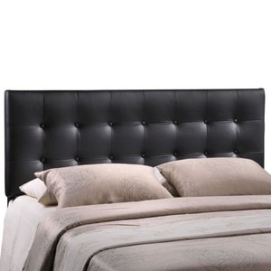 lot 50317 image: Modway Emily Tufted Button Headboard, Queen, Black