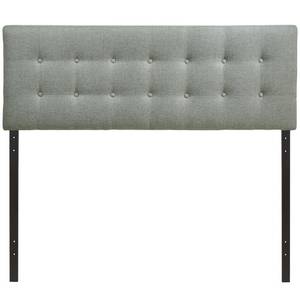 lot 50350 image: Modway Emily Tufted Button Headboard, Full, Gray