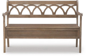 lot 50369 image: Powell� Elliana Natural Driftwood Storage Bench-19A8188B