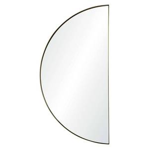 lot 50378 image: Ren Wil MT2063 Satin Brass Halfmoon 40 X 21 Circular Decorative Flat Framed Wall Mirror