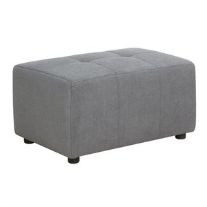 lot 67175 image: Picket House Furnishings Gianni Square Ottoman in Charcoal