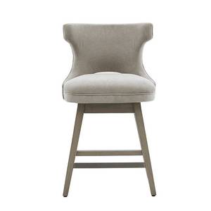 lot 67198 image: Cheryl Swivel Counter Height Barstool Light Gray