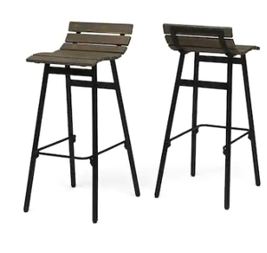 lot 50330 image: b 421-32750082-000-001 ayall OSDOA T. 2 PCS LOR GR BLA Pepperwood Wooden Barstool (Set of 2) OS373891729A-0001
