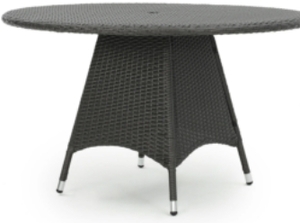 lot 50347 image: Cypress Outdoor 5-piece Round Wicker Table Only
