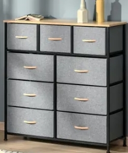lot 50359 image: HOMCOM 9 Drawers Storage Chest Dr