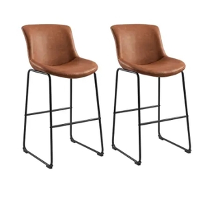 lot 50388 image: Art Leon Counter Stools with Sled Legs (set of 2) - NA Retail$259.99