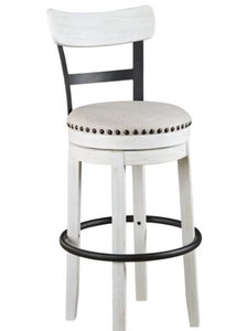 lot 50389 image: SIGNATURE DESIGN GREY BARSTOOL