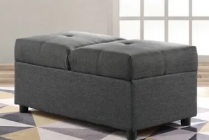 lot 67188 image: Lavi Convertible Ottoman Grey