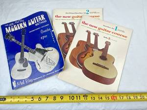 lot 4138 image: Lot of Vintage Guitar Teaching Books