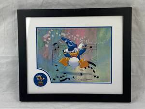 lot 4149 image: Framed Art Print DISNEY Mickeys Philharmagic 2003 - One of 20 Artist Proofs - Framed w Mickey Pin - Excellent Condition