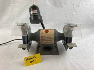 lot 4202 image: Bench Grinder - Project Master 6 Thin-Line&nbsp M# PM263697-T - Tested and Powers On wmanual