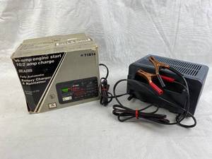 lot 4208 image: Fully Automatic Battery Charger and Maintainer M#71614 w Original Box and Manual - Handy to have