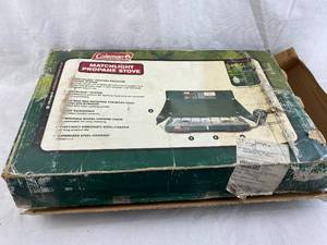 lot 4233 image: Coleman Propane Camping Stove - Never Used in Box