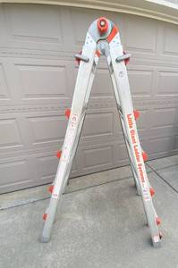 lot 4337 image: Little Giant Folding Ladder with Operating and Safety Instructions Book