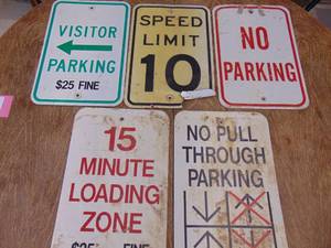 lot 1767 image: Assorted Street Signs - Metal