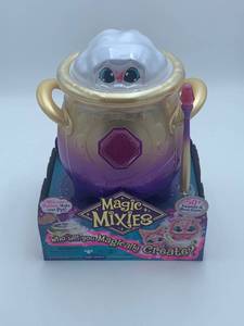 lot 10204 image: Magic Mixies Magical Misting Cauldron with Interactive 8 inch Pink Plush Toy