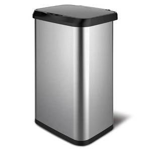 lot 10205 image: GLAD 20G Stainless Steel Sensor Trash Can with Clorox Odor Protection Lid Fits Kitchen Pro 20 Gallon Waste Bags