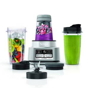 lot 10213 image: Ninja Foodi Smoothie Bowl Maker and Nutrient Extractor 1200WP smartTORQUE 4 Auto-iQ Presets - Silver (Used)