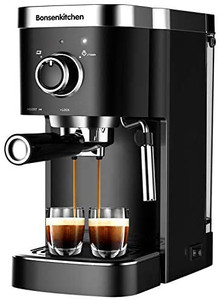 lot 10216 image: Espresso Machine 20 Bar Expresso Coffee Maker with Milk Frother Wand, Fast Heating Automatic Coffee Machines for Espresso, Cappuccino Latte and Macchiato, 1350W