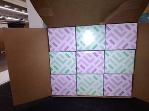 lot 10398 image: Amazon Brand - Solimo Facial Tissues with Lotion (18 Cube Boxes), 75 Tissues ...