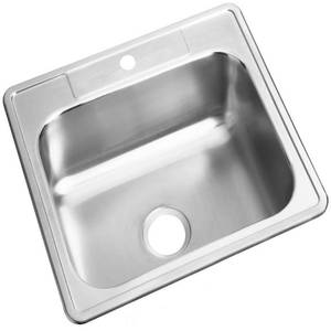 lot 10419 image: Elkay Dayton Stainless Steel 25 x 22 x 6-916, Single Bowl Drop-in Sink