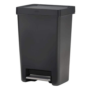 lot 10421 image: 12.4G Premier Series II Step-On Trash Can with Lid Lock and Slow Close
