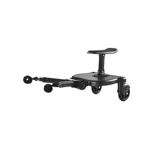 lot 10431 image: OVOUKP 2 in 1 Universal Stroller Ride Board with Detachable Seat, Adjustable Size Stroller Glider Board Suitable for Most of Strollers, Holds Children Up to 55 lbs retail price $274.39