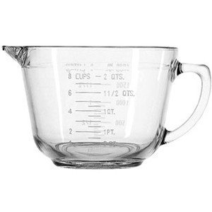 lot 10730 image: Anchor Hocking Glass 2 Quart Batter Bowl