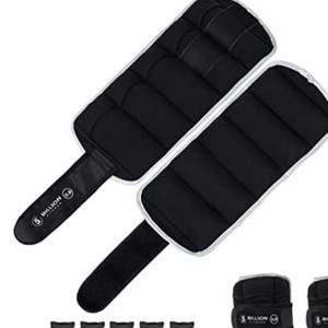 lot 10738 image: 5BILLION FITNESS Ankle Weights Set of 2, 2 3 4 5 6 10lbs,Weighted Foot Leg Weights Set for Jogging Gym Physical Therapy