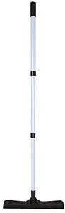 lot 10746 image: FURemover Compact Broom - Pet Hair Removal Brush with Squeegee and Telescoping Handle that Extends from 18 to 40, GreyBlack