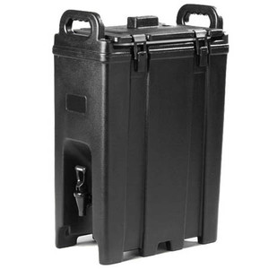 lot 10747 image: Carlisle LD500N-03 Cateraide 5-Gallon Black Insulated Beverage Dispenser (No spout)
