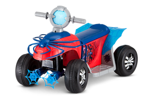 lot 10749 image: Marvel Spider-Man Toddler Quad (Missing small parts for back wheels) Works