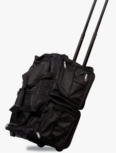 lot 10757 image: HIPACK CARRY ON ROLLING RED DUFFLE BAG