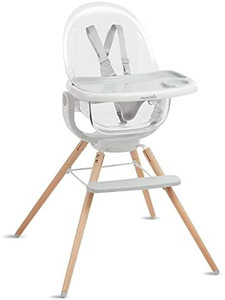 lot 10760 image: Munchkin 360° Cloud Baby High Chair with Clear Seat and 360° Swivel