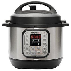 lot 10893 image: Instant Pot - Duo 3 Quart 7-in-1 Multi-Use Pressure Cooker - BlackStainless Steel