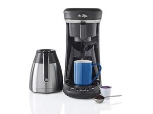 lot 10911 image: Mr. coffee pod  10-cup space-saving combo brewer
