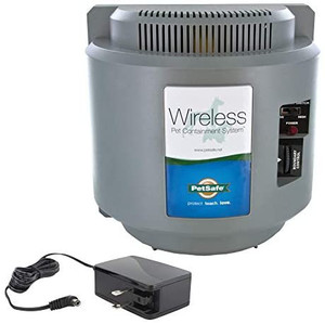 lot 10933 image: PetSafe Wireless Fence Pet Containment System, Covers up to 12 Acre, for Dogs over 8 - From The Parent Company of INVISIBLE FENCE Brand Retail price $215 (a few scratches see photos)(DOES NOT INCLUDE CHARGER)