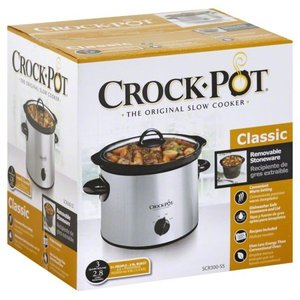 lot 10941 image: Sunbeam, Crock Pot Classic 3 Quart Round Slow Cooker, 1 slow cooker