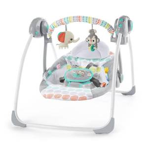 lot 12159 image: Bright Starts Whimsical Wild Portable Swing