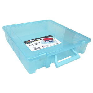lot 12171 image: 1PK ArtBin Super Satchel 1-Compartment Translucent Aqua
