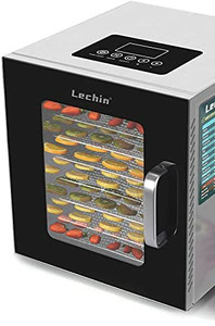 lot 15888 image: Premium Stainless Steel Food Dehydrator Machine, with Digital Timer and Temperature Control